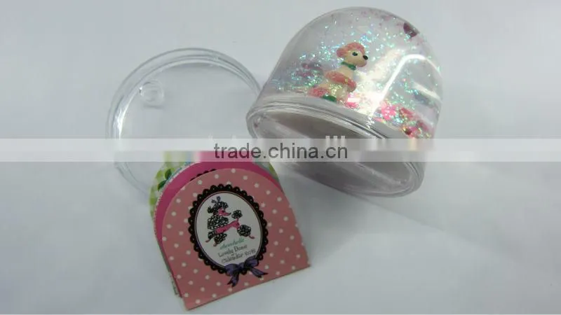 2014 newest plastic snow globe with photo insert