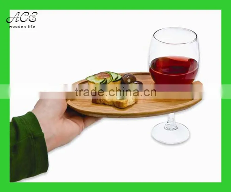 Wooden serving tray Party tray Wine serving tray