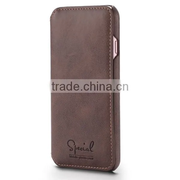 New product wallet flip PU leather mobile phone case for iPhone 7