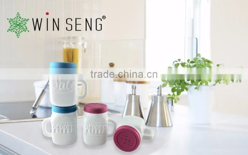 High Quality Spice Dispenser white ceramic spice jar