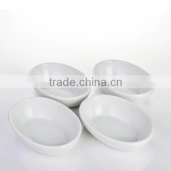 4 pcs of set white ceramic dinner pizza plates bulk packing