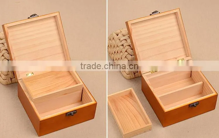 2016 Mini antique folding wooden sewing box