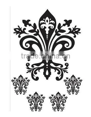 Burnish Fleur de Lis Vinyl Wall Decal, 16 x 24-Inches