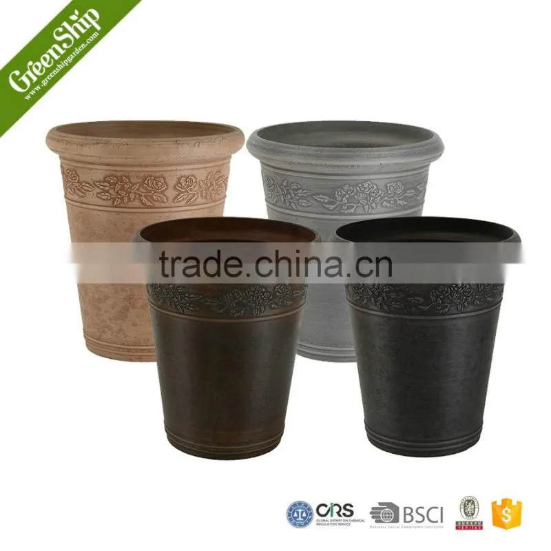 big coloful garden cheap styrofoam garden pot recycled unbreakable GreenShip