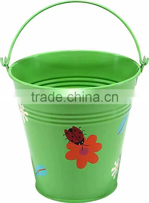 5L galvanized tin pails with color coating