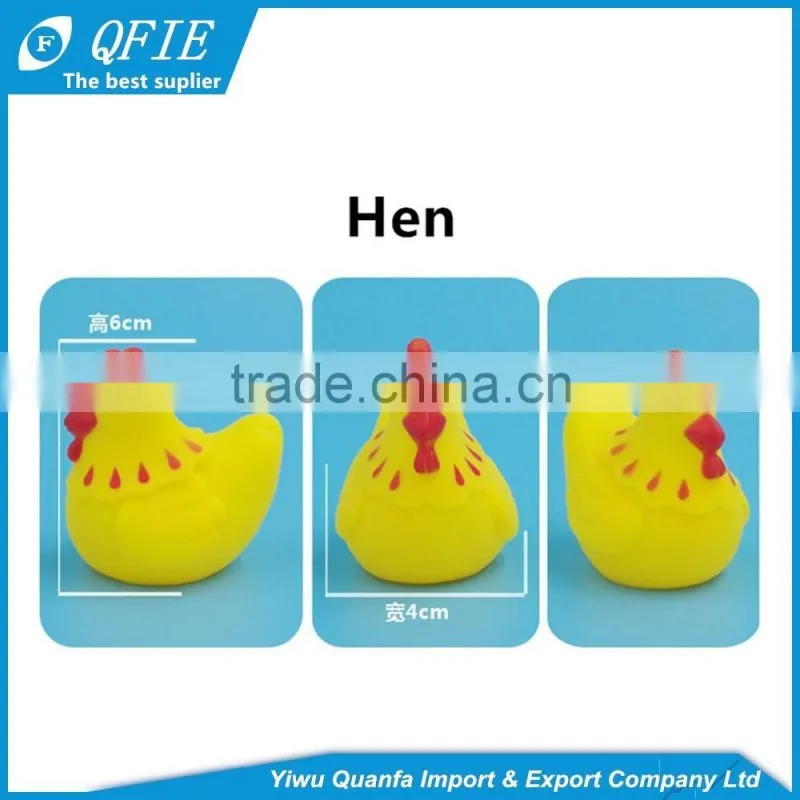 Promotional colorful soft mini lovely animal shape rubber floating animal toys for kids