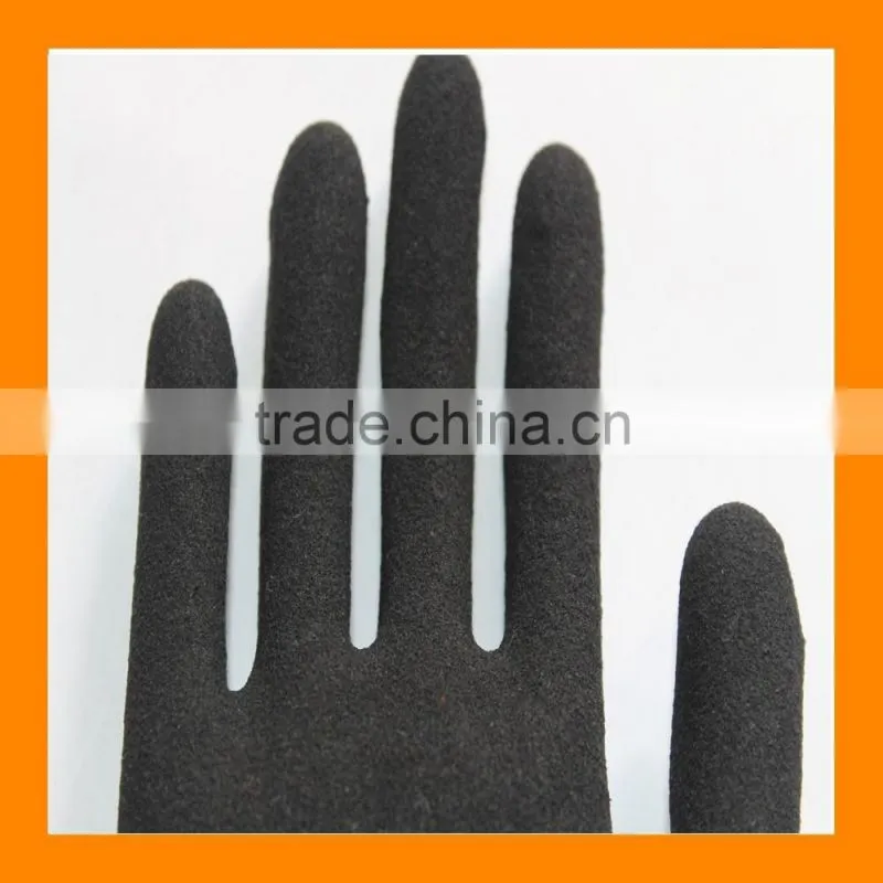 15 Gauge Nylon Spandex Liner Maxiflex Sandy Nitrile Grip Gloves