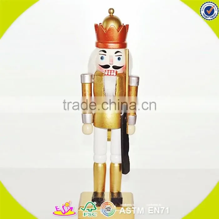 wholesale baby wooden colorful custom nutcracker, popular kids wooden nutcracker, fashion wooden custom nutcracker W02A006
