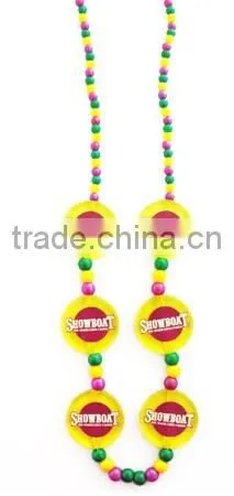 2014 Mardi Gras latest design flashing LED showboat beads necklace