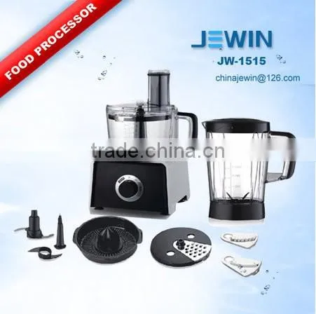 2015 New multi function food processor machine with stainless and plastic blade