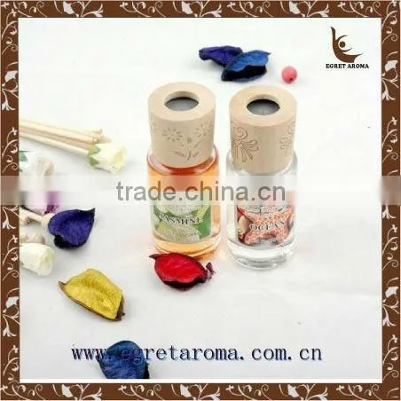 2015 natural home air freshener round shape glass reed diffuser bottle reed diffusers wholesale
