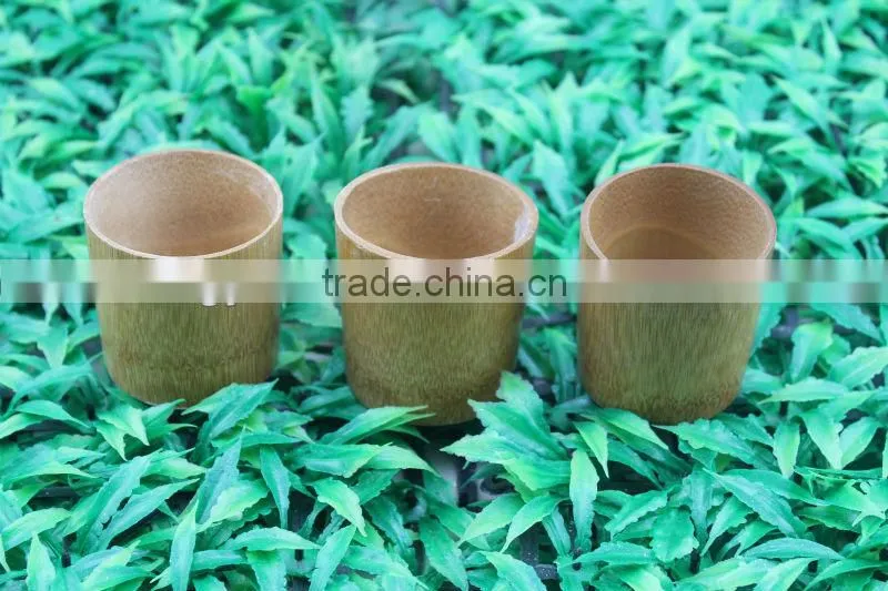 Bamboo tea drinking cup