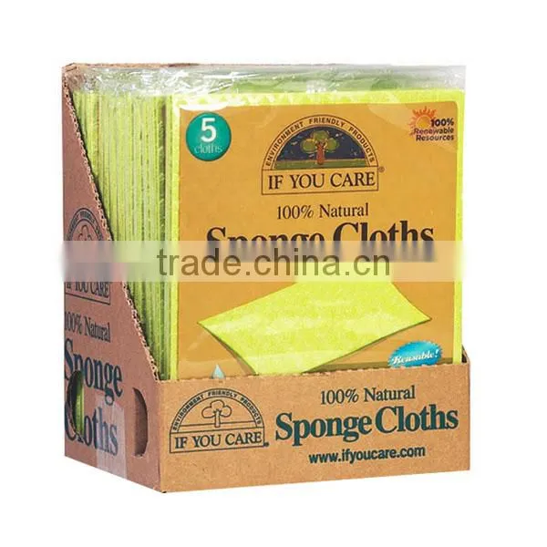 China manufacturer Printed Multi-purpose natural cellulose magic cleaning kitchen sponge bulk