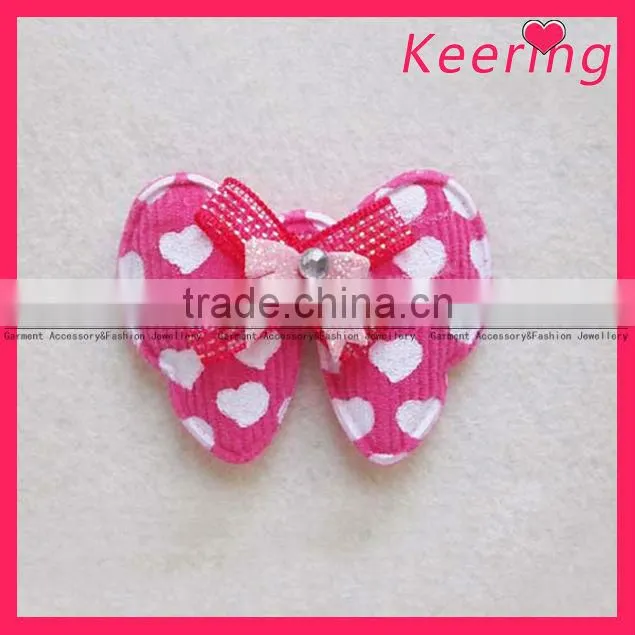 Children Hair pink ribbon bow for kids bag dresses WFL-091
