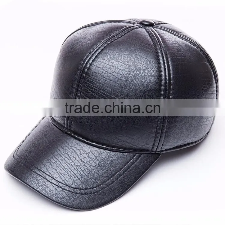 2017 custom leather baseball cap and hats