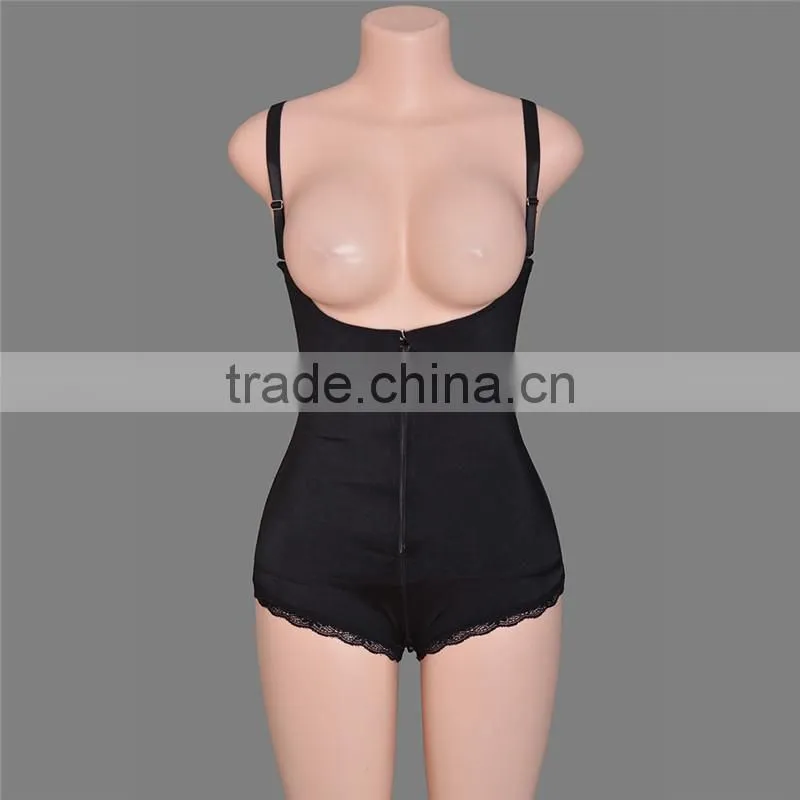 2017 Shuoyang Wholesale Cheap Shapewear Ultra Slim Body Shaper with Open Crotch