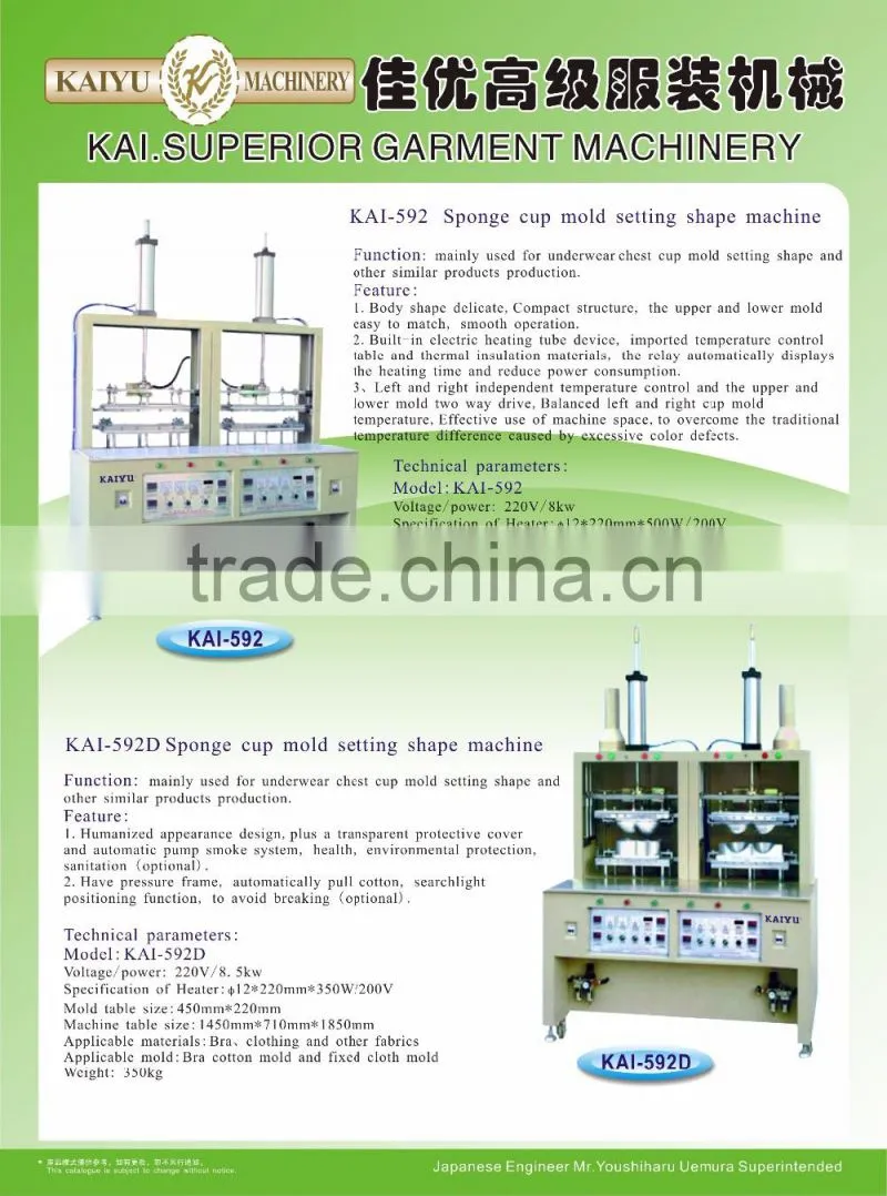 sponge cup mold setting shape machine
