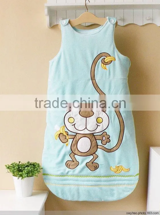 baby clothes cotton embroider sleeping bag
