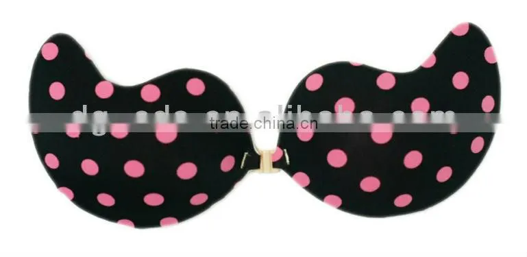lady's self-adhesive backless strapless bra,D cup bra