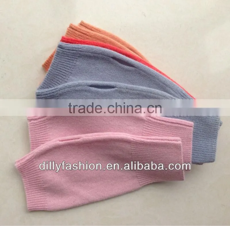 knitted women's cashmere gloves/short fingerless gloves