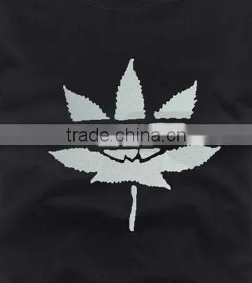 heat-transfer refective logos be heated on t-shirt