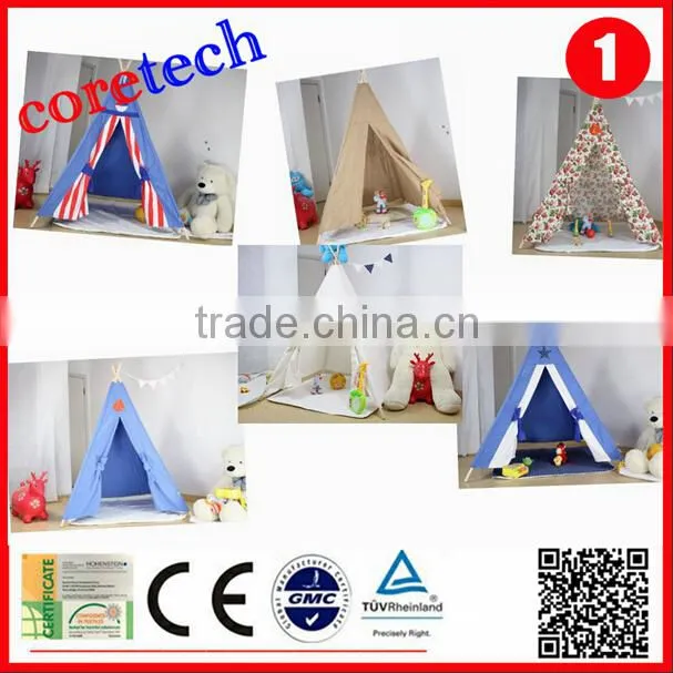 Eco friendly wood canvas tipi tent, tents