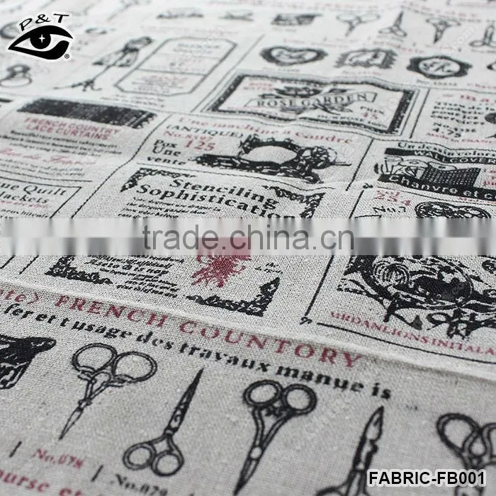 Cotton fabric linen fabric for DIY bags bolster table cloth tablecloth
