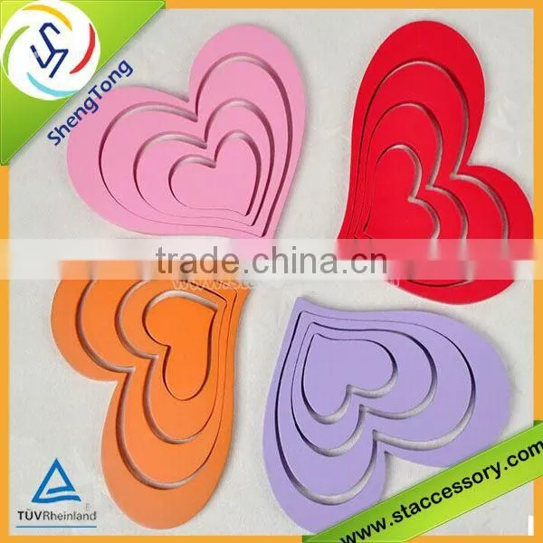 Heart shaped sticker creative wall sticker