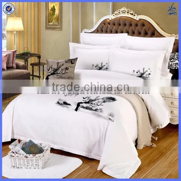 printed bed sheet/flower design bed sheet/digital printed bed sheet