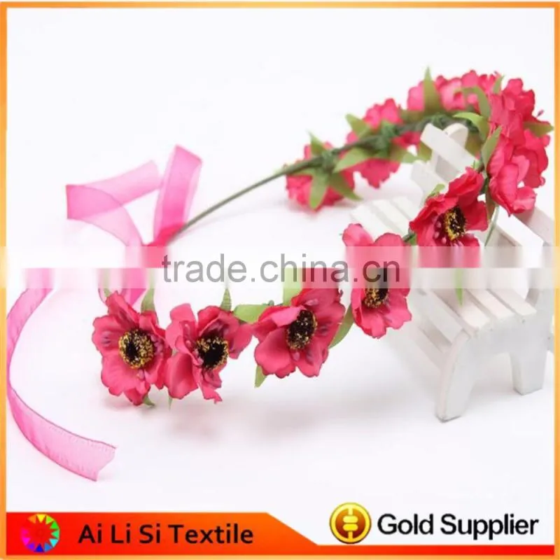 Best Selling Products New Premium Wedding Festival Flower Bride Garland Wreath Hair Headband