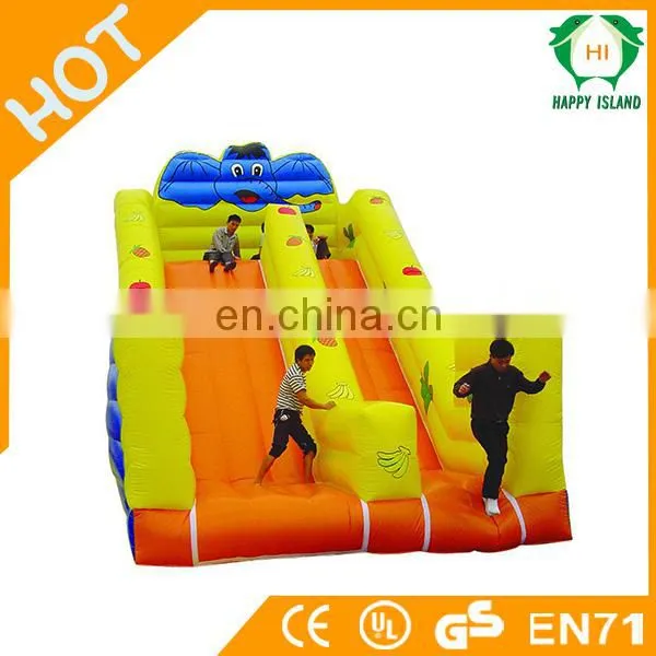 HI great quality pvc tarpaulin inflatable stair slide toys, playground giant adult inflatable slide