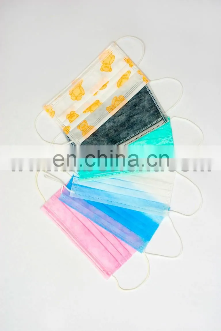 Nonwoven disposable PP 3ply printed face mask