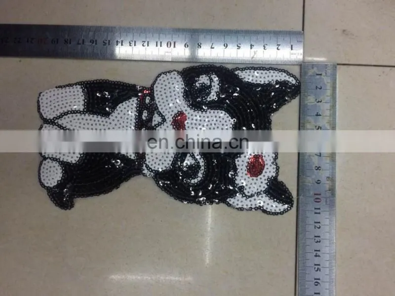 2016 cheap embroidery sequins cute hot fix motifs,fashion patches,embroidered patch