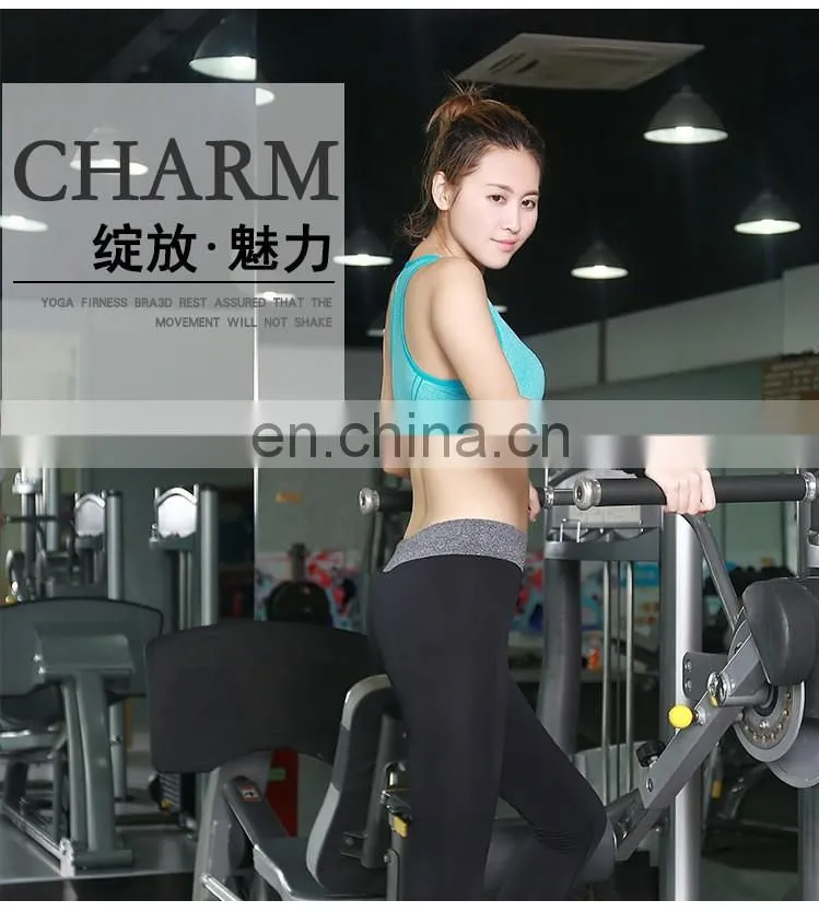 Women 3D High-impact Full-cup V-back Wirefree Shockproof Sports Bra#YG-02