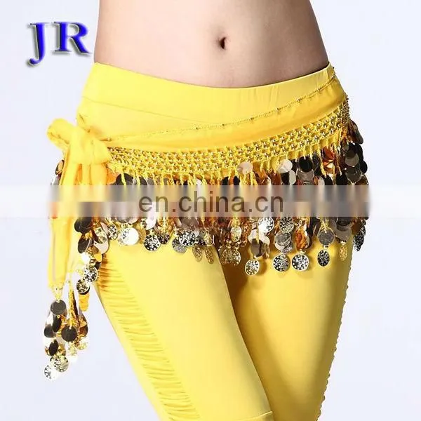 Cheap sequins tassel belly dance hip scarf Y-2010#