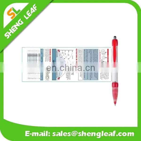 Orange grip pen with banner rolling benner pens