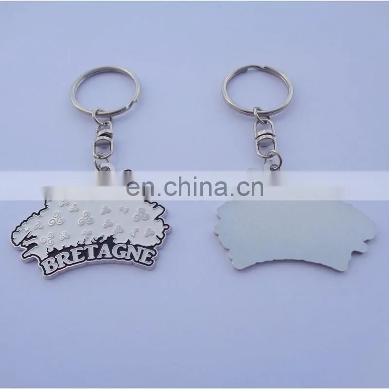 custom big size company logo design promotional gifts soft enamel metal keychain