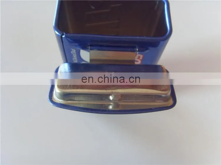 Classic metal pill mint box with hinged lid