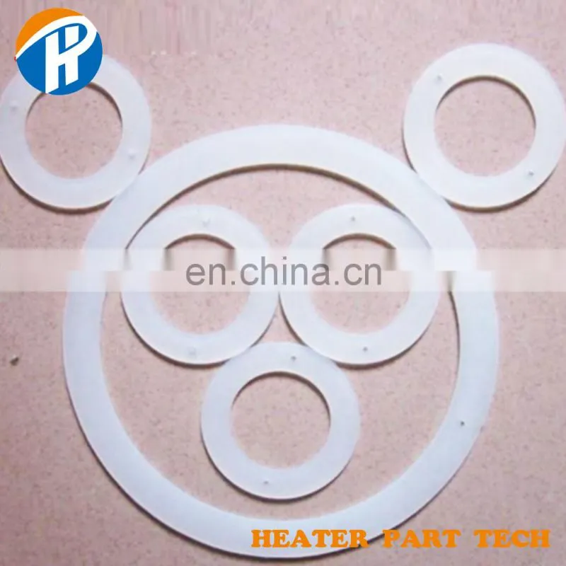 Rubber spacer for heater elements