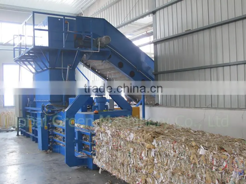 High Precision Product Automatic Horizontal Hydraulic Hay Straw Baler