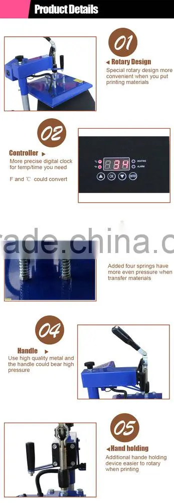2016 Colorking Flat Hot Printing Small Insert T Shirt Heat Press Machine