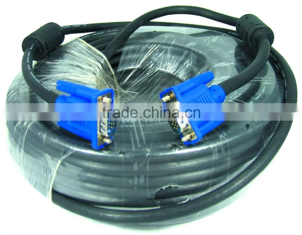 high quality male to male VGA CABLE SVGA CABLE with singal filter
