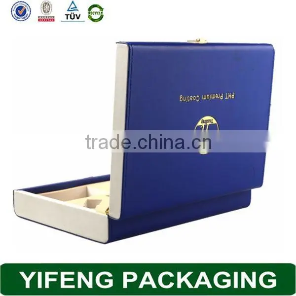 Premium design luxtury PU leather packaging boxes custom logo, gift box custom logo, paper box custom logo