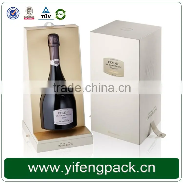 Four pack beer box cardboard,fashion packing Yifeng factory pack beer box