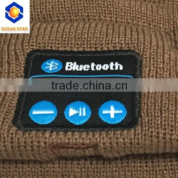 smart talking bluetooth speaker hat stereo bluetooth beanie hat