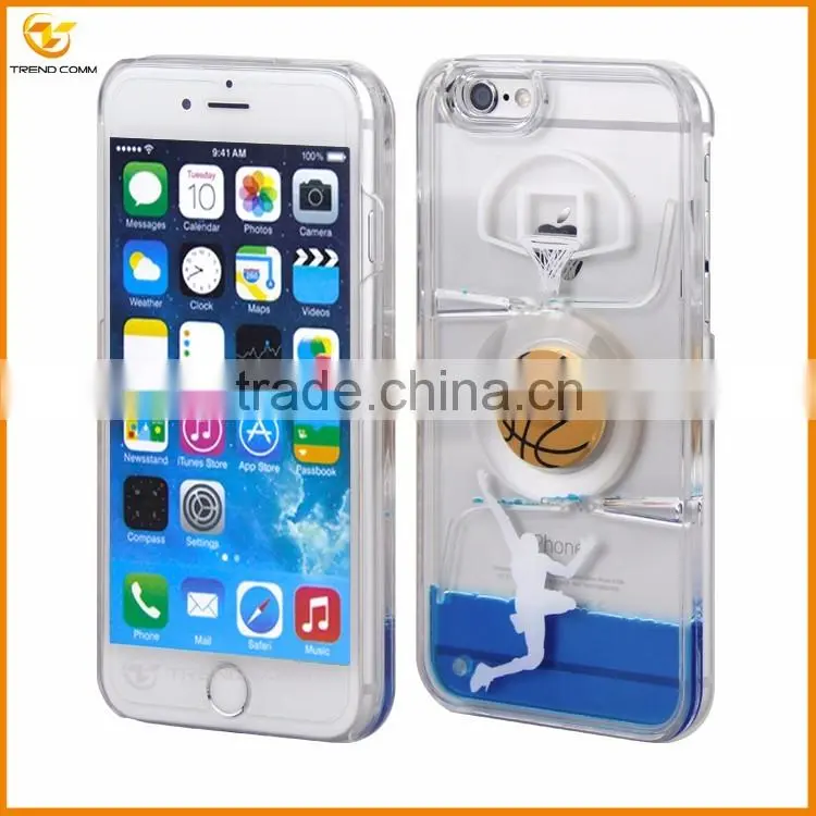 high quality clear flow liquid crystal case for iphone 6