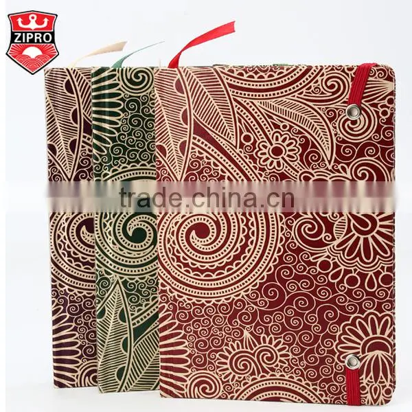high quality customized binder hardcover notebook Hot sell new design pattern notebook