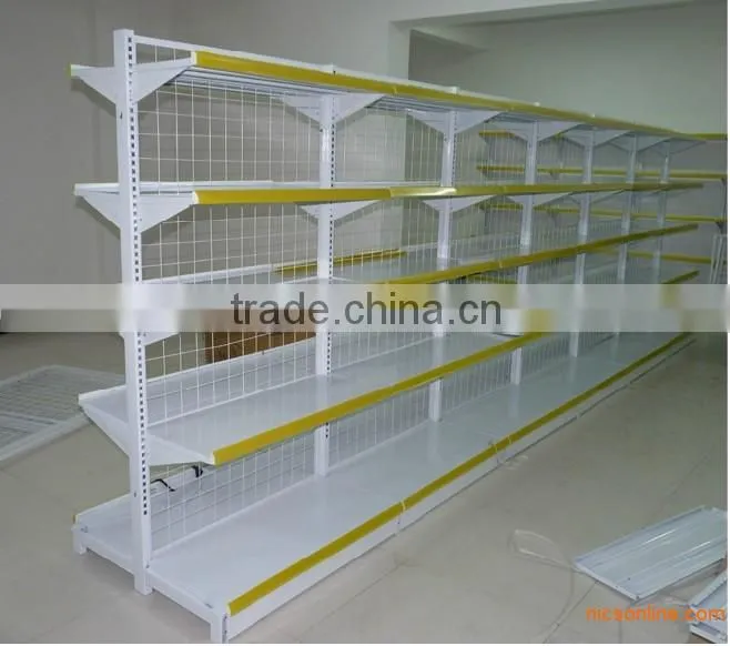 china Square-tube wire grid gondola rack firm