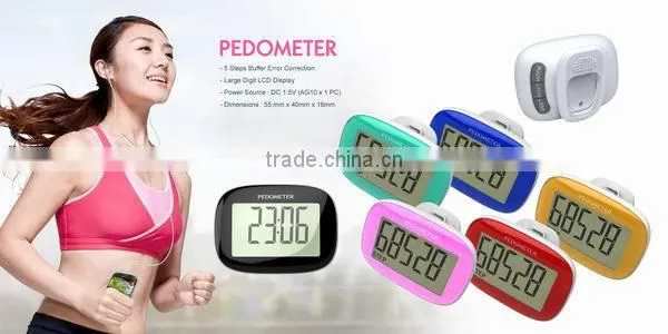 Belt Clip Step Counter Multi functions precise pedometer