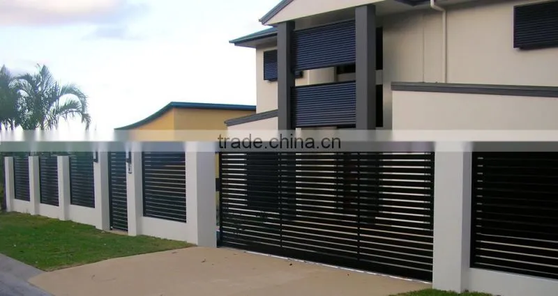 Aluminium outdoor gate design